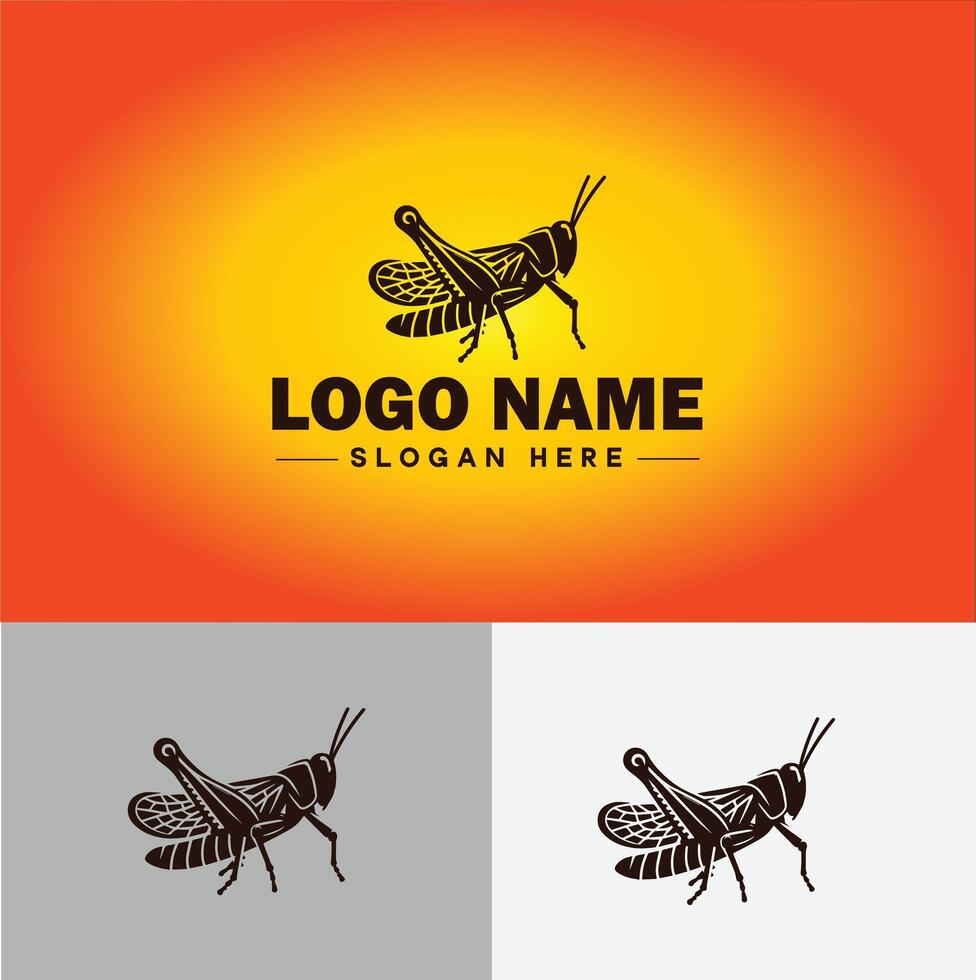 gafanhoto logotipo vetor arte ícone gráficos para companhia marca o negócio ícone gafanhoto logotipo modelo