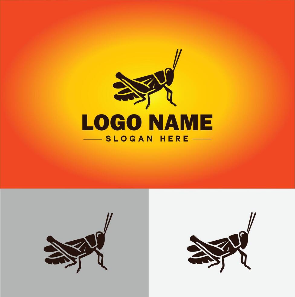 gafanhoto logotipo vetor arte ícone gráficos para companhia marca o negócio ícone gafanhoto logotipo modelo