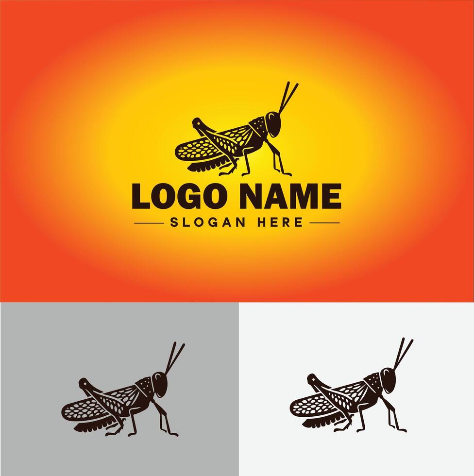 gafanhoto logotipo vetor arte ícone gráficos para companhia marca o negócio ícone gafanhoto logotipo modelo