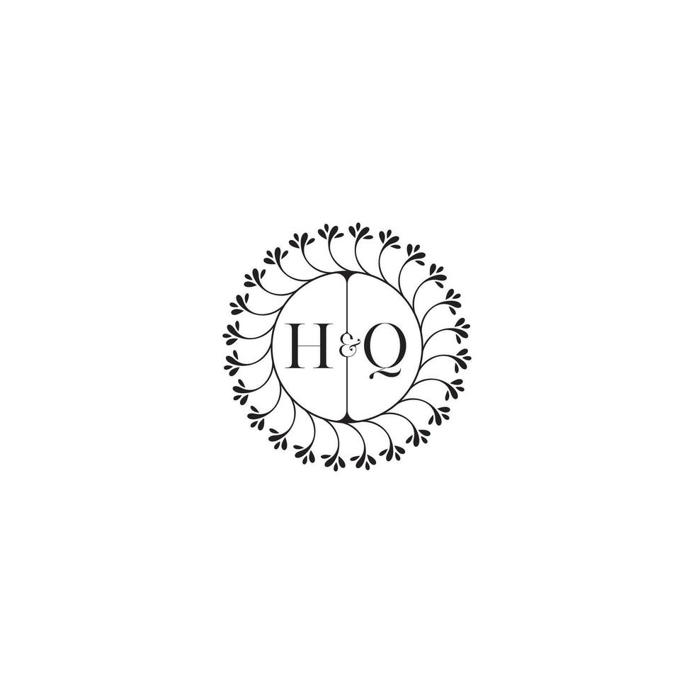 hq simples Casamento inicial conceito com Alto qualidade logotipo Projeto vetor