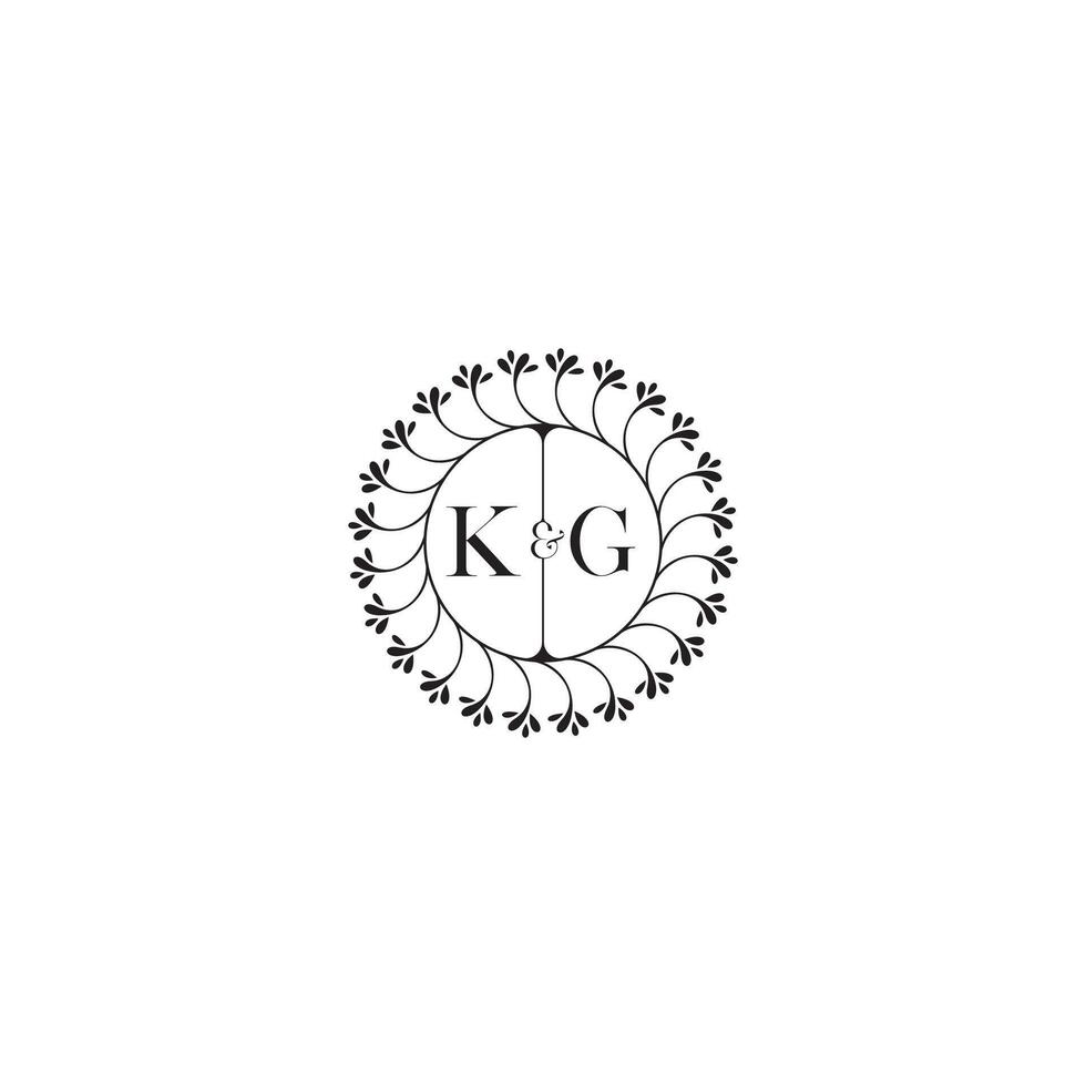 kg simples Casamento inicial conceito com Alto qualidade logotipo Projeto vetor