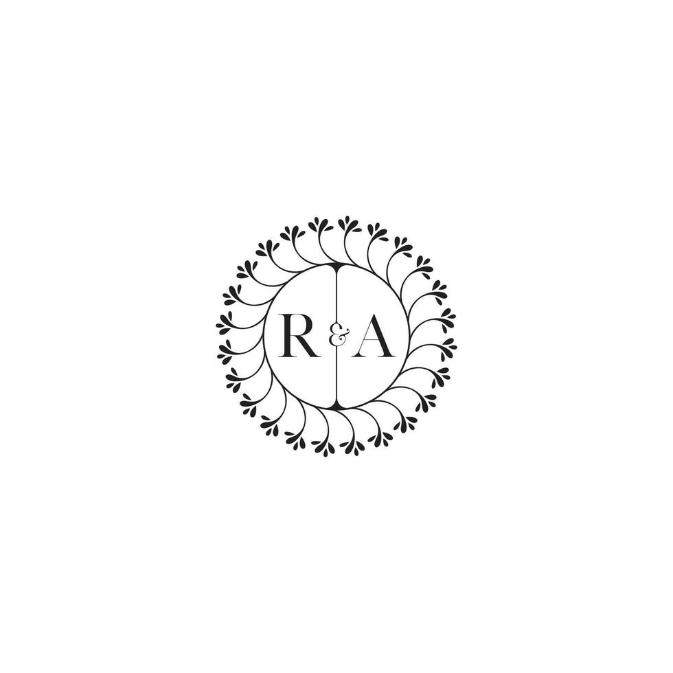 ra simples Casamento inicial conceito com Alto qualidade logotipo Projeto vetor