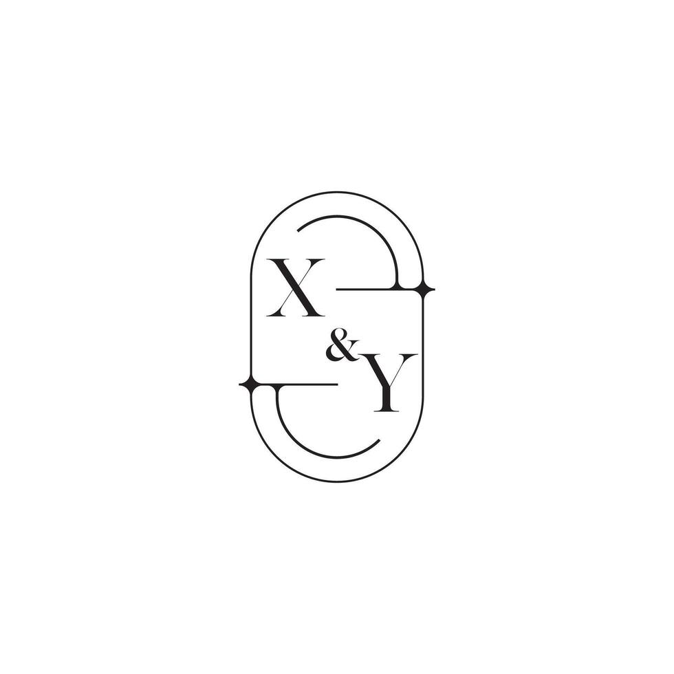 xy linha simples inicial conceito com Alto qualidade logotipo Projeto vetor