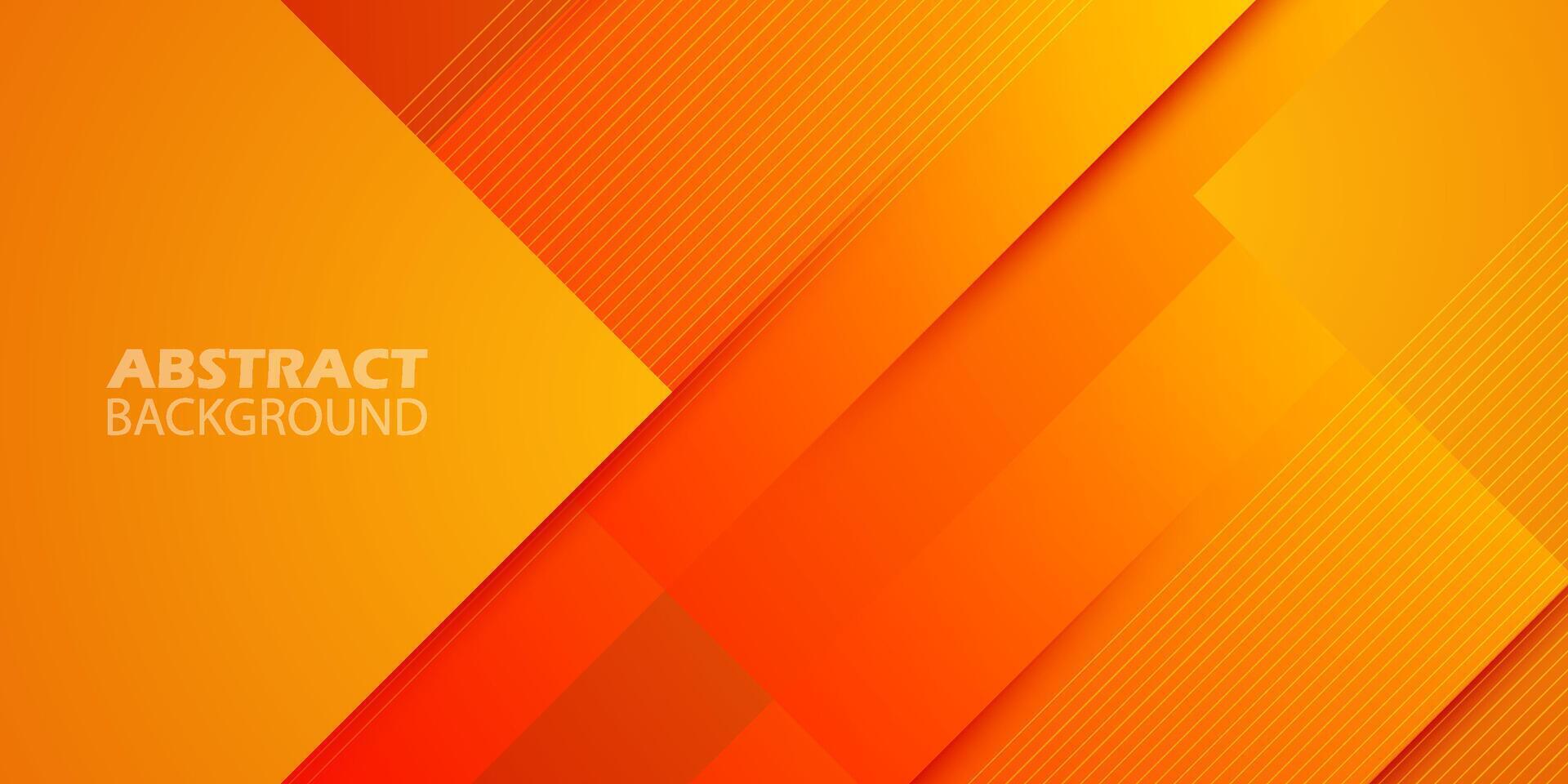 abstrato geométrico laranja sobreposição fundo com simples linhas. colorida laranja Projeto. brilhante e moderno com 3d luzes conceito. eps10 vetor