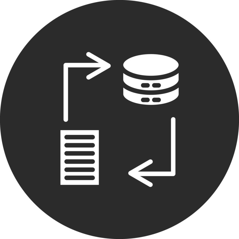 dados transformação vetor ícone