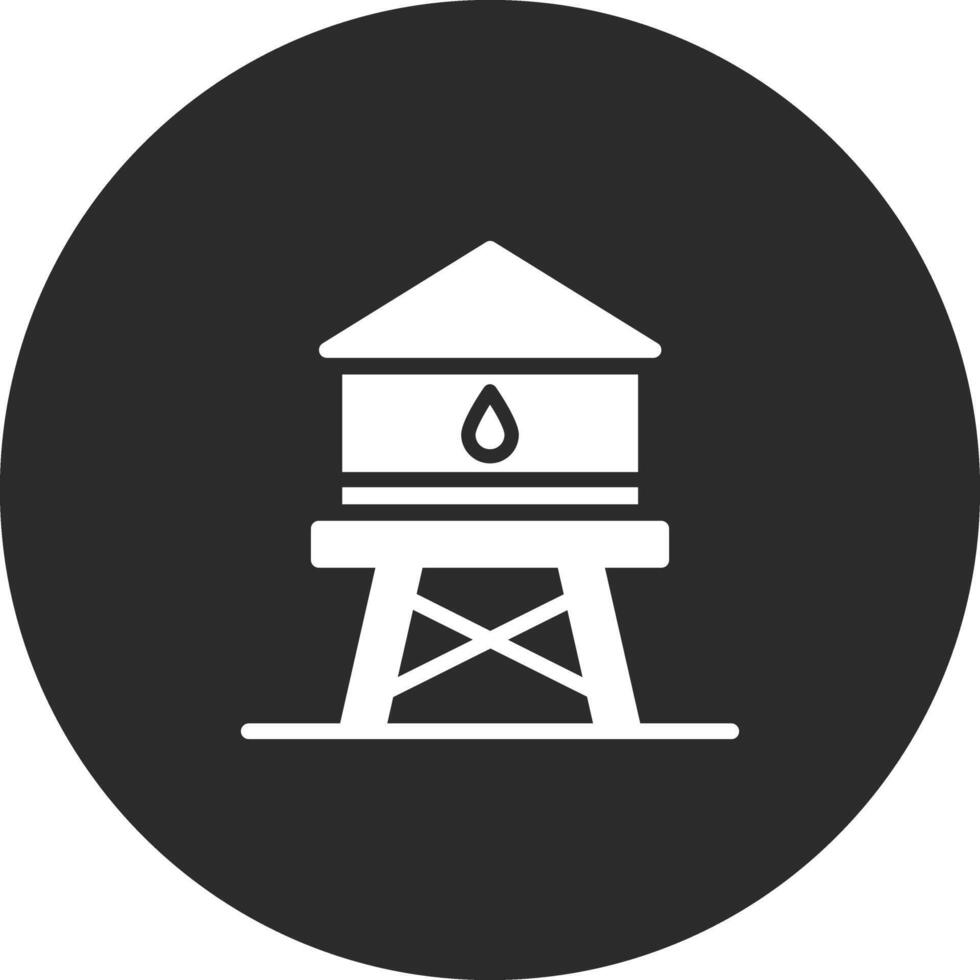 ícone de vetor de torre de água