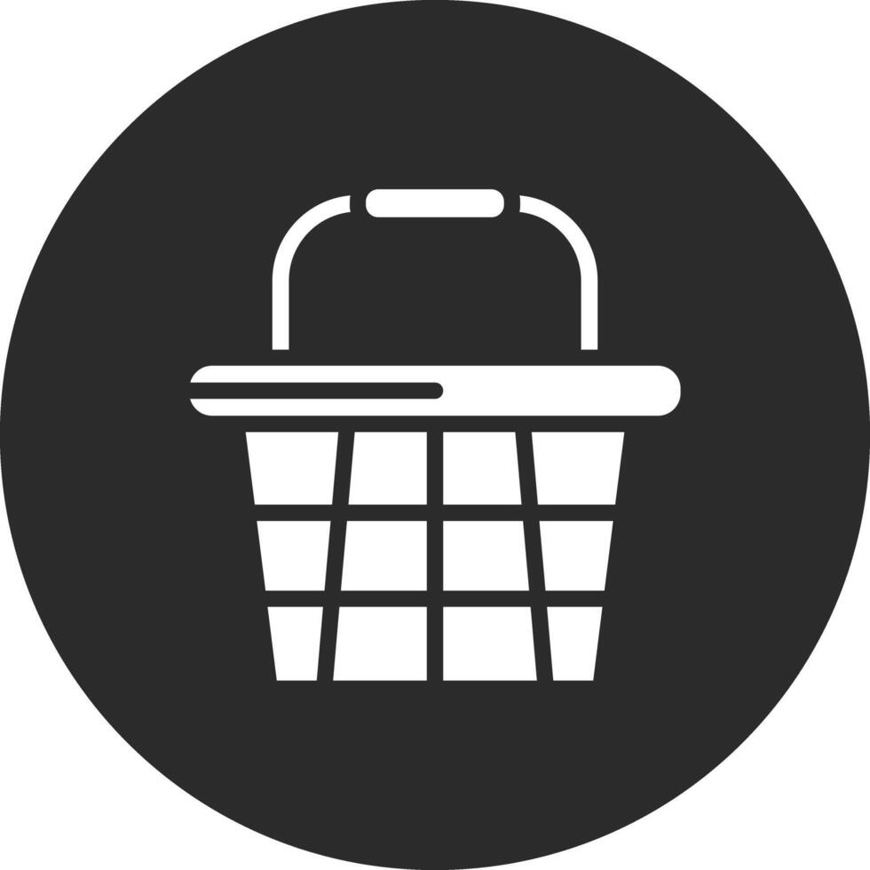 ícone de vetor de cesta de compras