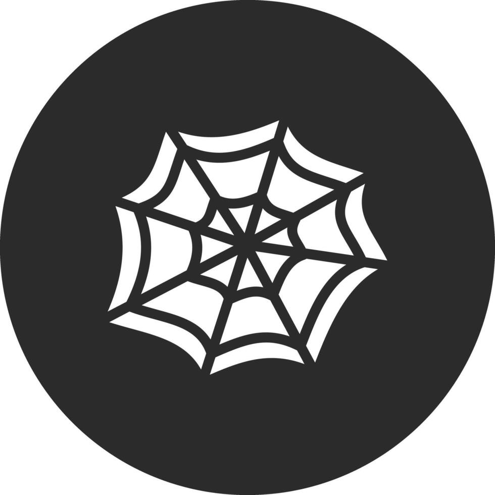 ícone de vetor de teia de aranha