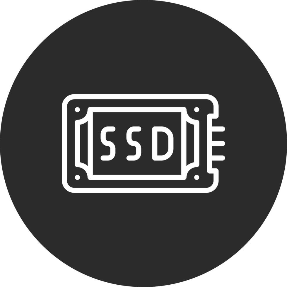 ícone do vetor ssd