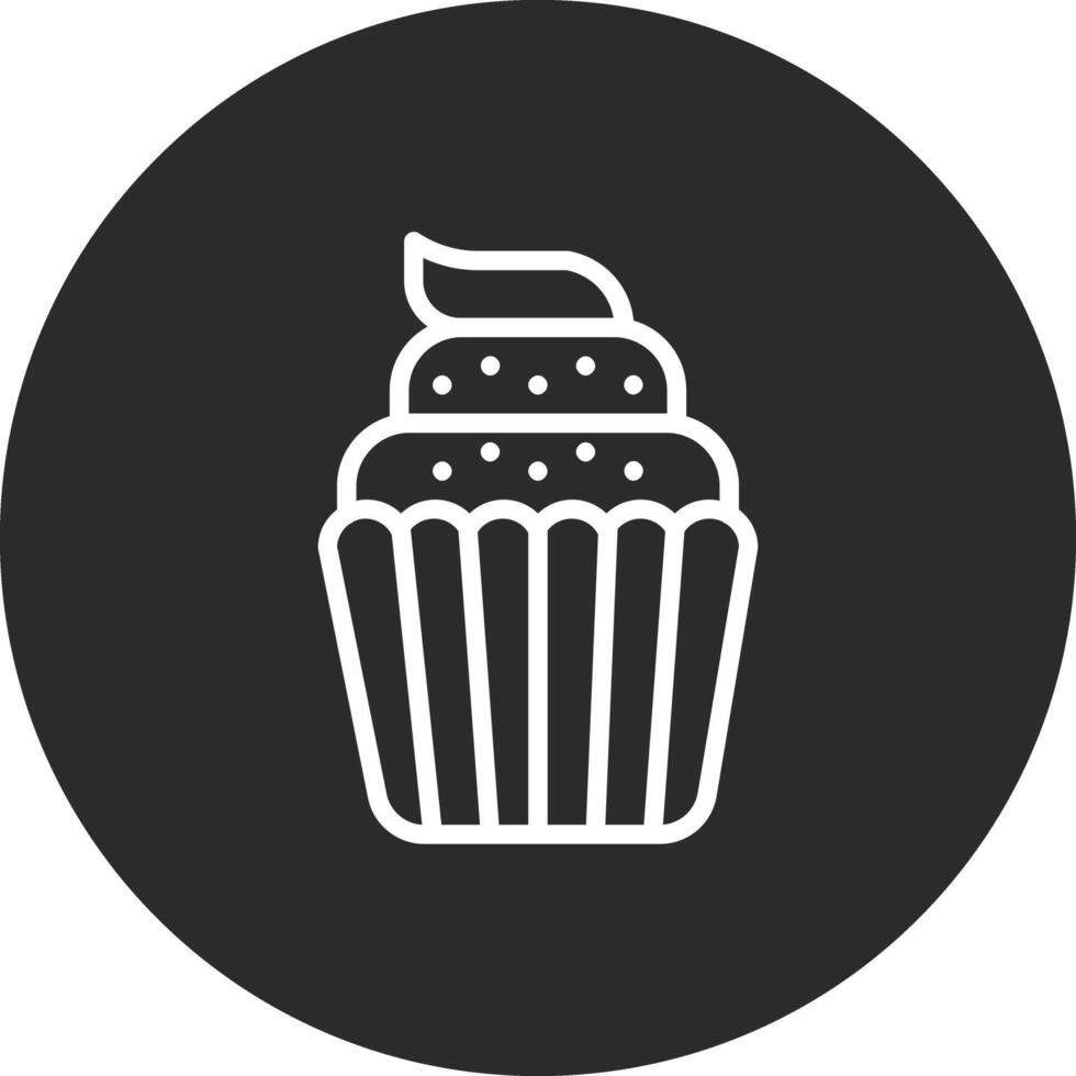 ícone de vetor de cupcake de casamento