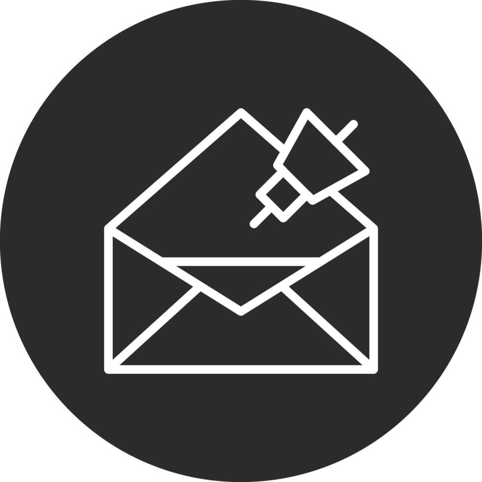 ícone de vetor de e-mail marketing