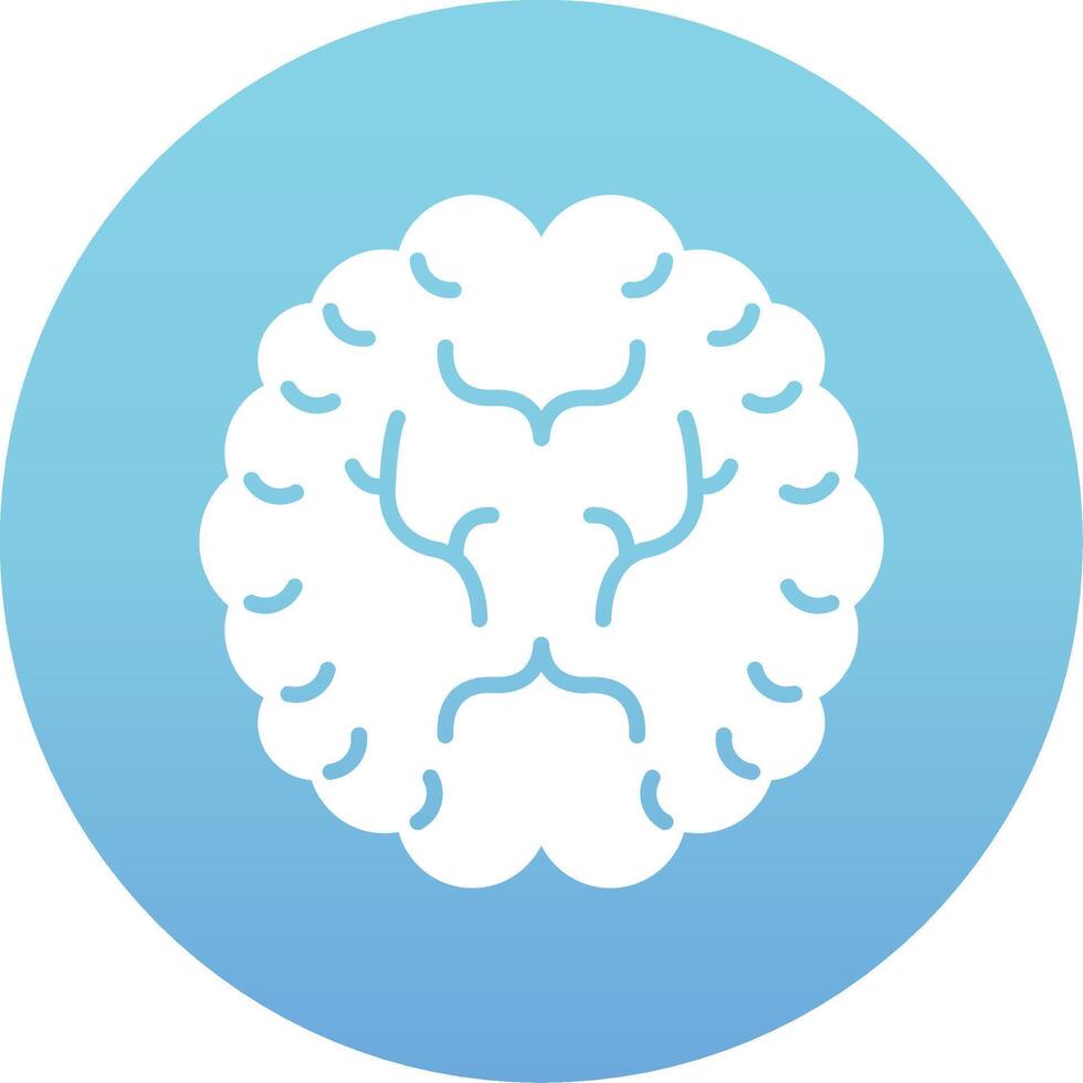 ícone de vetor de cérebro humano