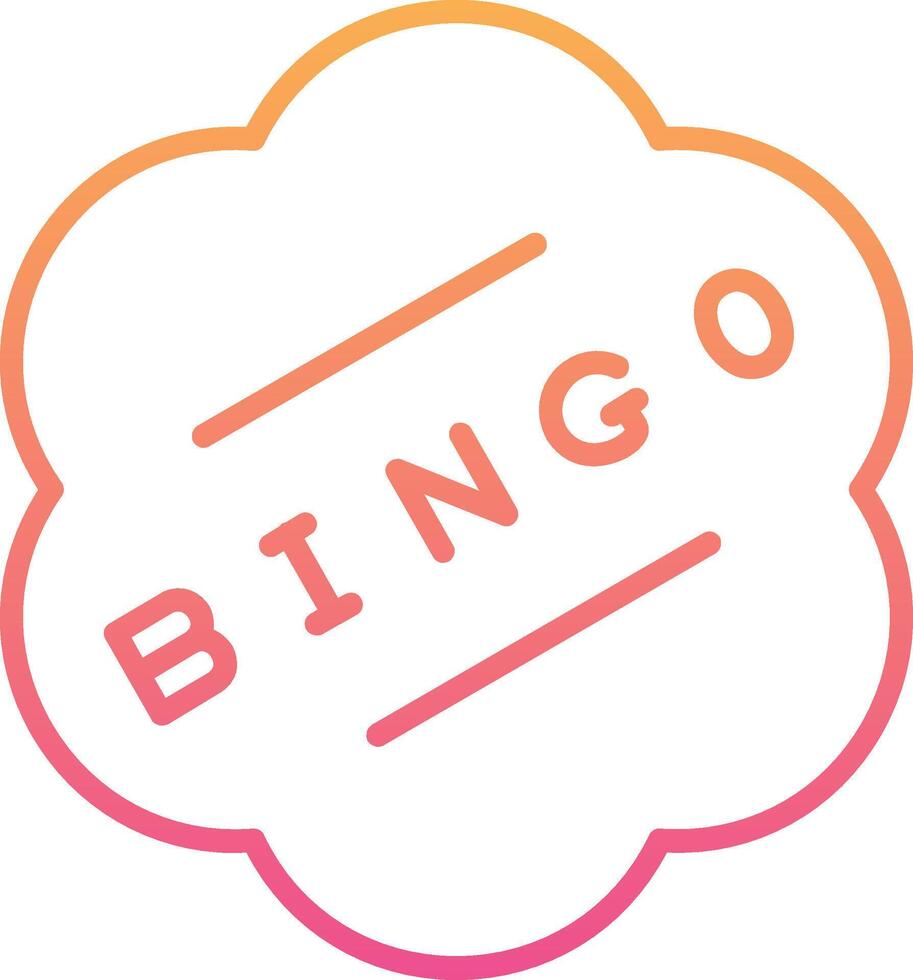 ícone de vetor de bingo