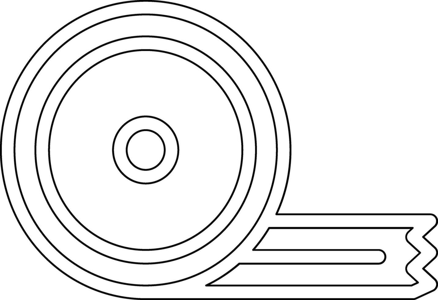 ícone de vetor de fita isolante