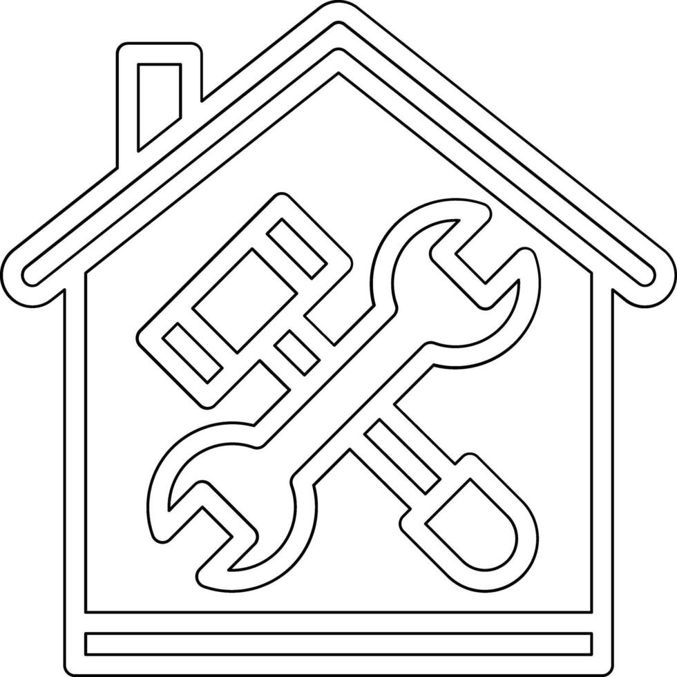 casa renovação vetor ícone