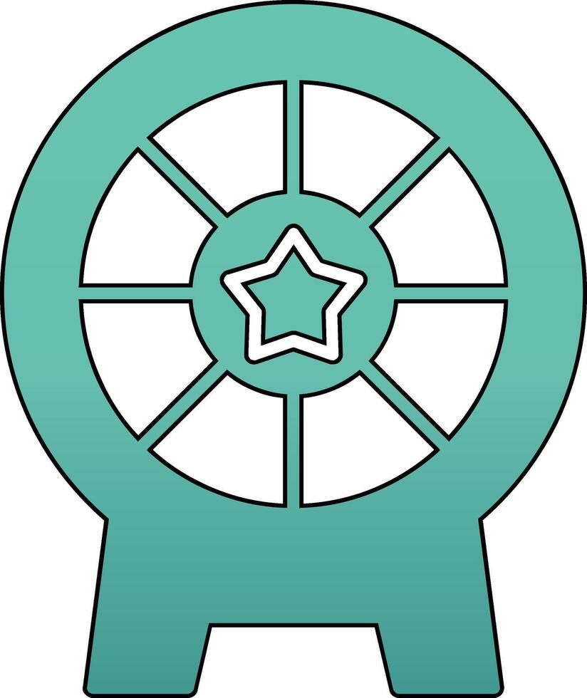 ícone de vetor de roda da fortuna