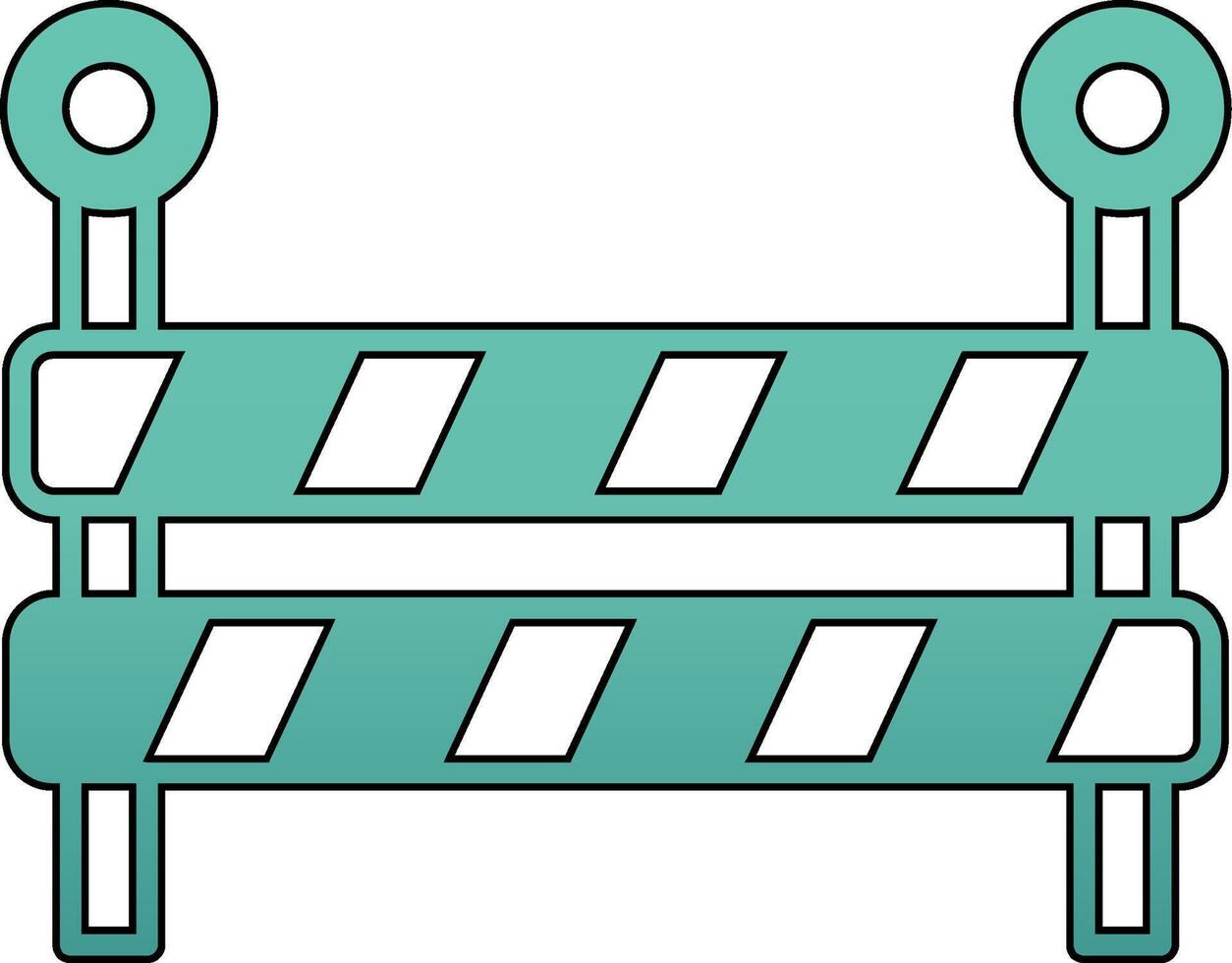 ícone de vetor de bloqueio de estrada