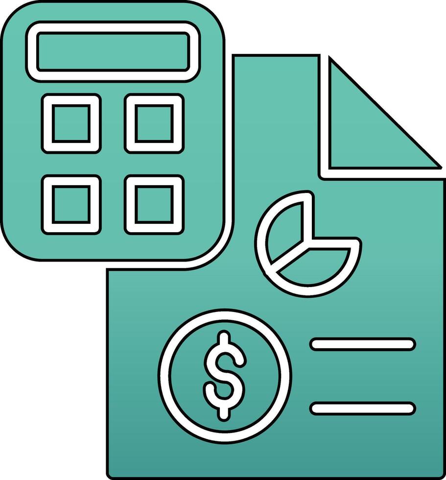 ícone de vetor de contabilidade