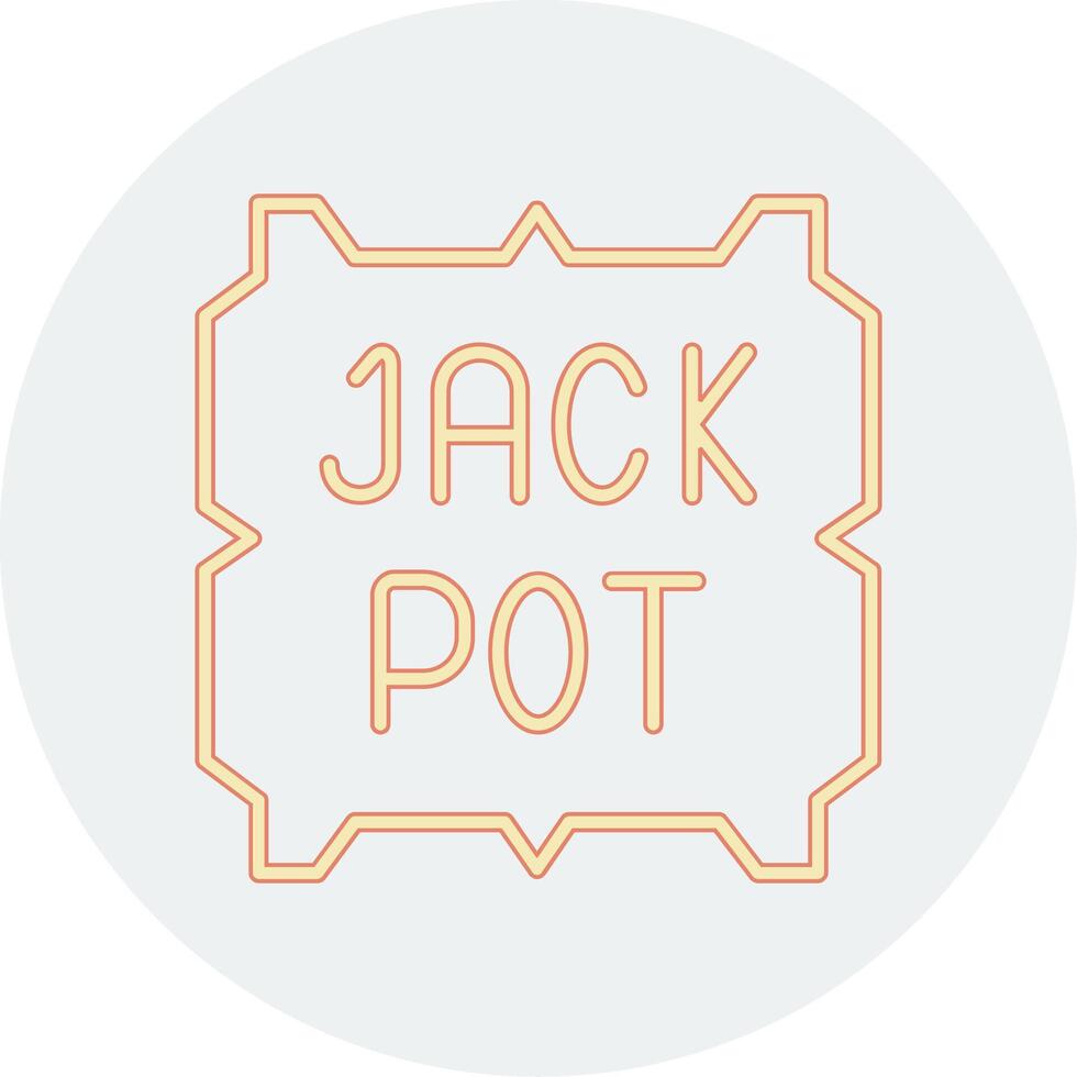 ícone de vetor de jackpot