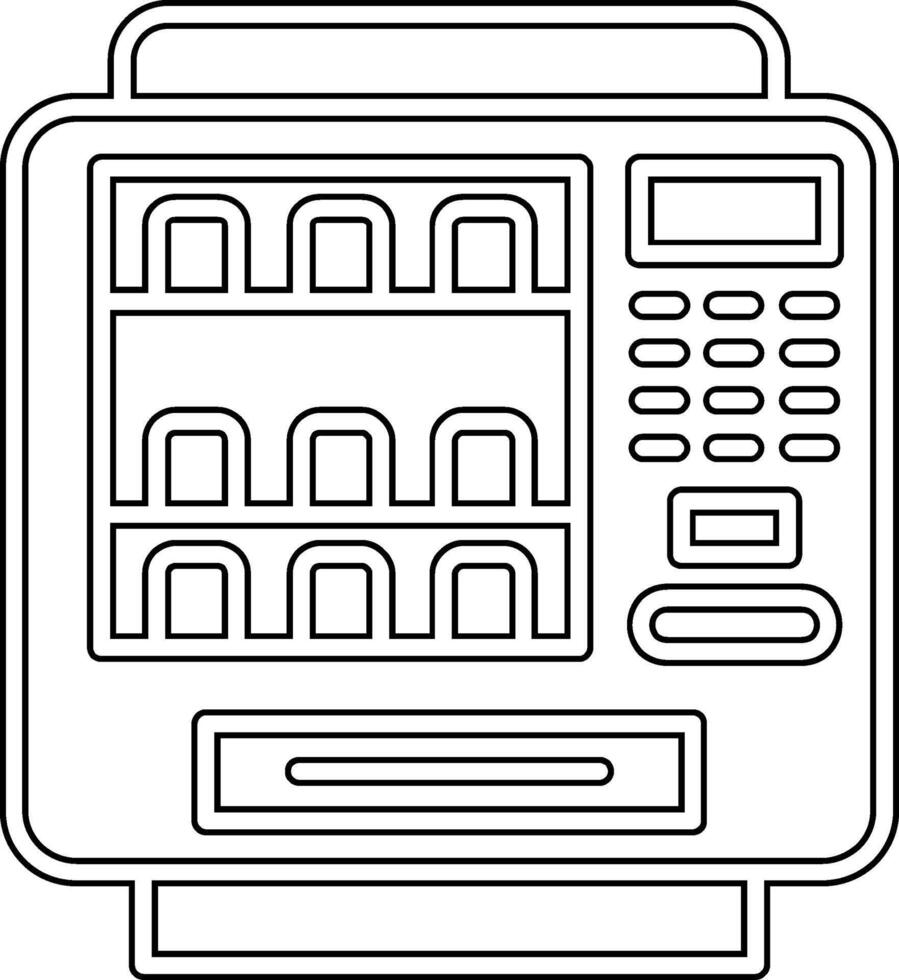 ícone de vetor de máquina de venda automática