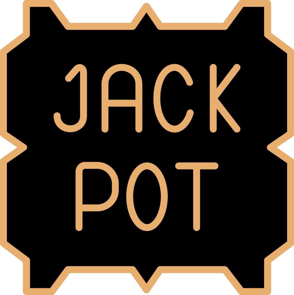 ícone de vetor de jackpot