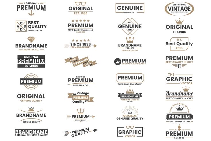 Vintage Retro Vector Logo para banner