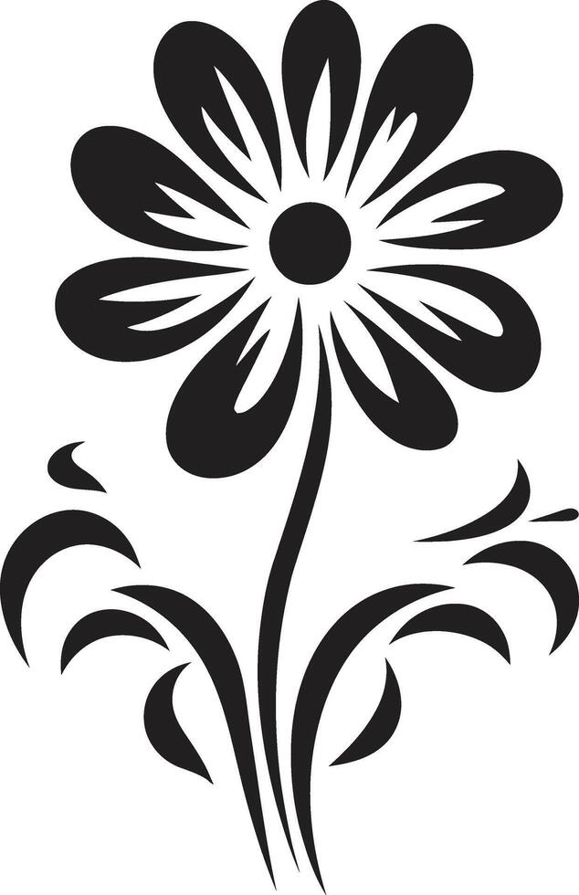 Flor flor elegante vetor logotipo Projeto floral sotaque minimalista ícone arte