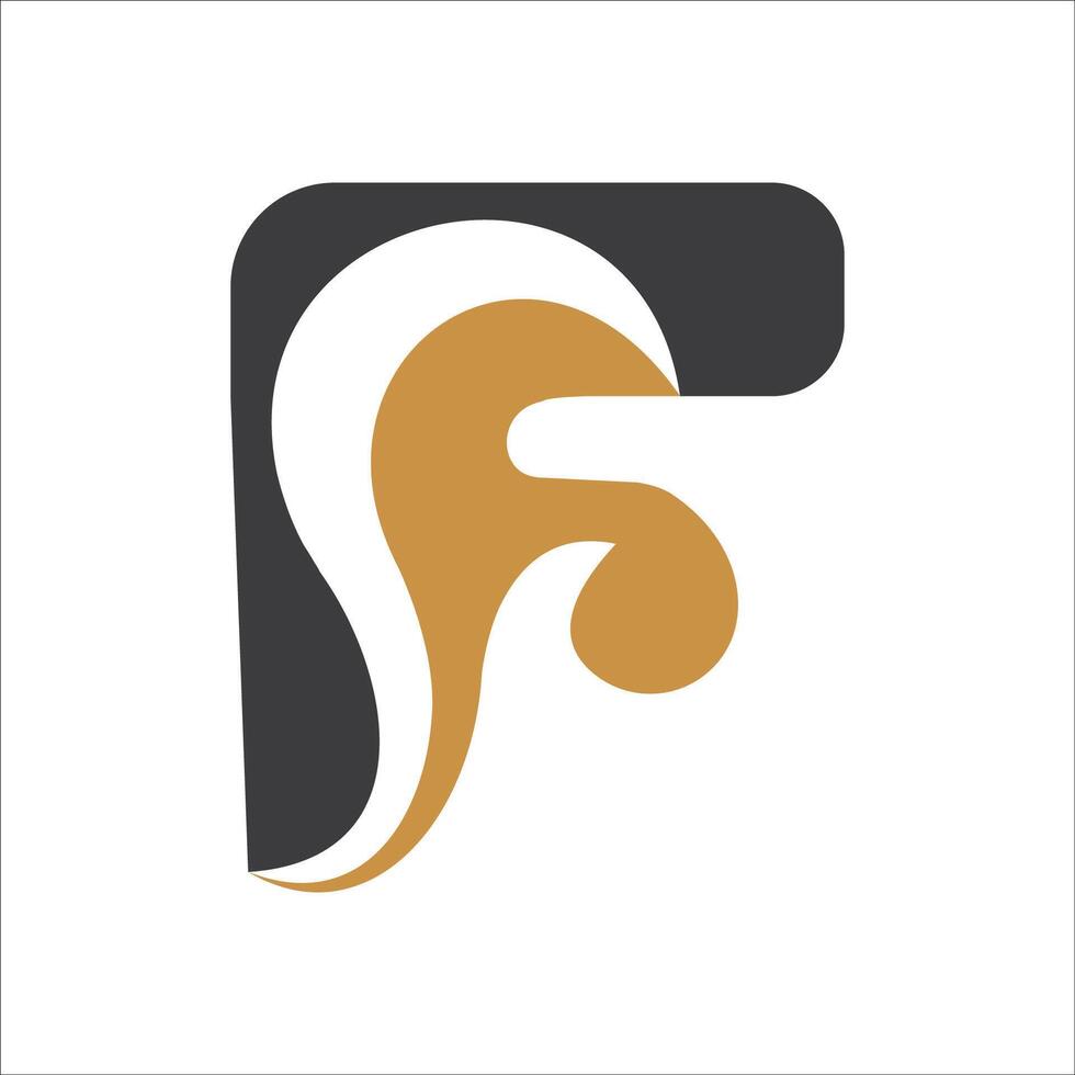 criativo abstrato carta fs logotipo Projeto. ligado carta sf logotipo Projeto. vetor