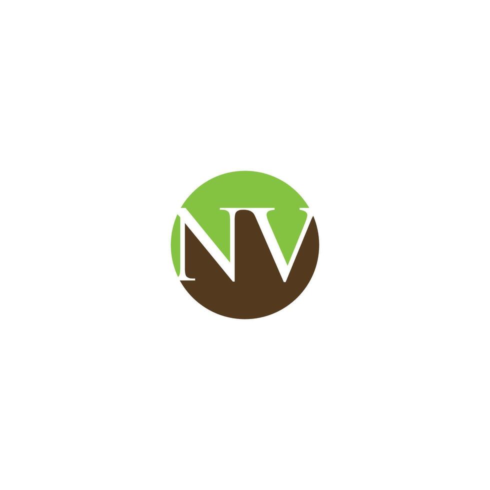 inicial carta nv logotipo ou vn logotipo vetor Projeto modelo