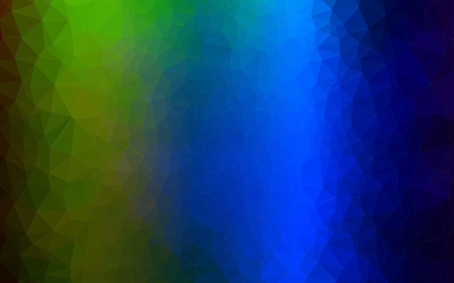 multicolor escuro, padrão poligonal de vetor de arco-íris.