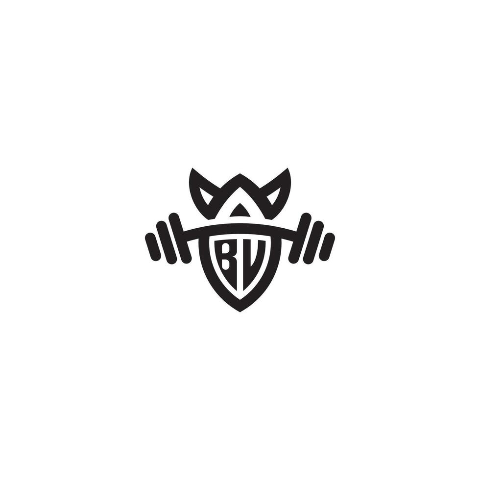 bv linha ginástica inicial conceito com Alto qualidade logotipo Projeto vetor