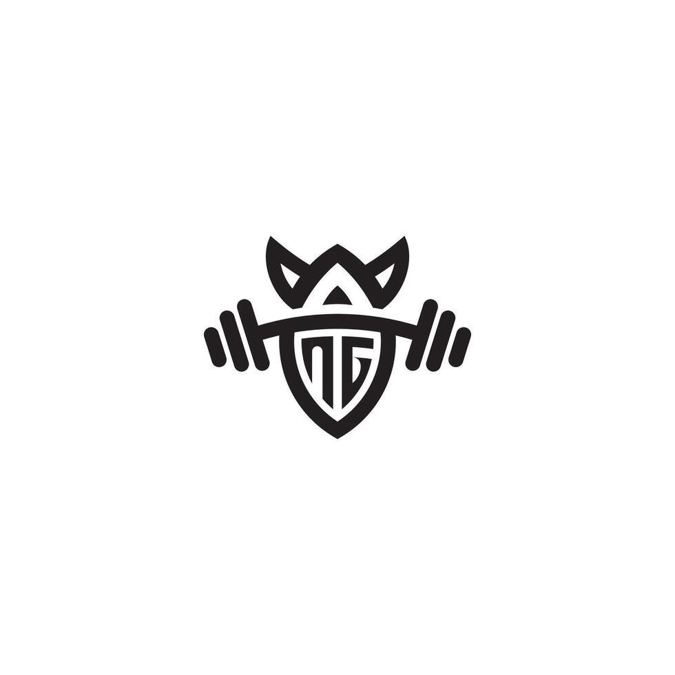ng linha ginástica inicial conceito com Alto qualidade logotipo Projeto vetor