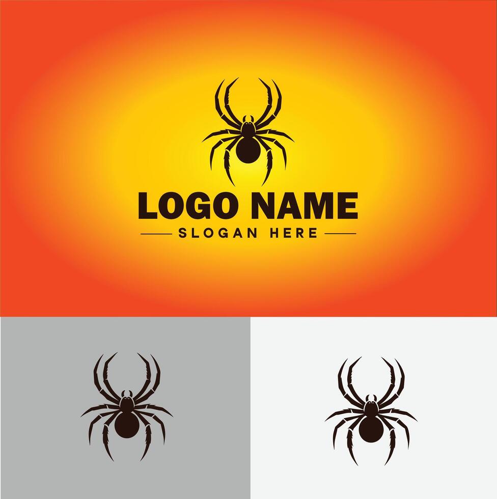 aranha logotipo vetor arte ícone gráficos para companhia marca o negócio ícone aranha logotipo modelo