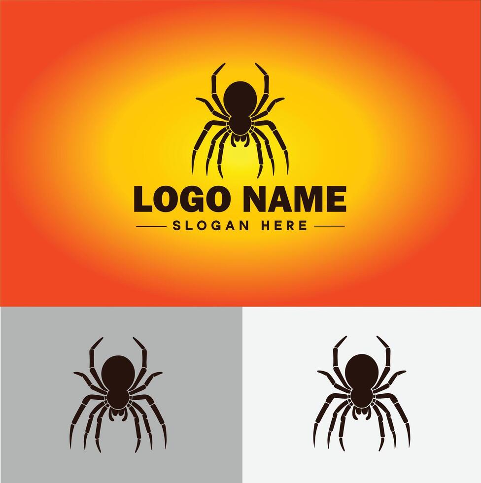 aranha logotipo vetor arte ícone gráficos para companhia marca o negócio ícone aranha logotipo modelo