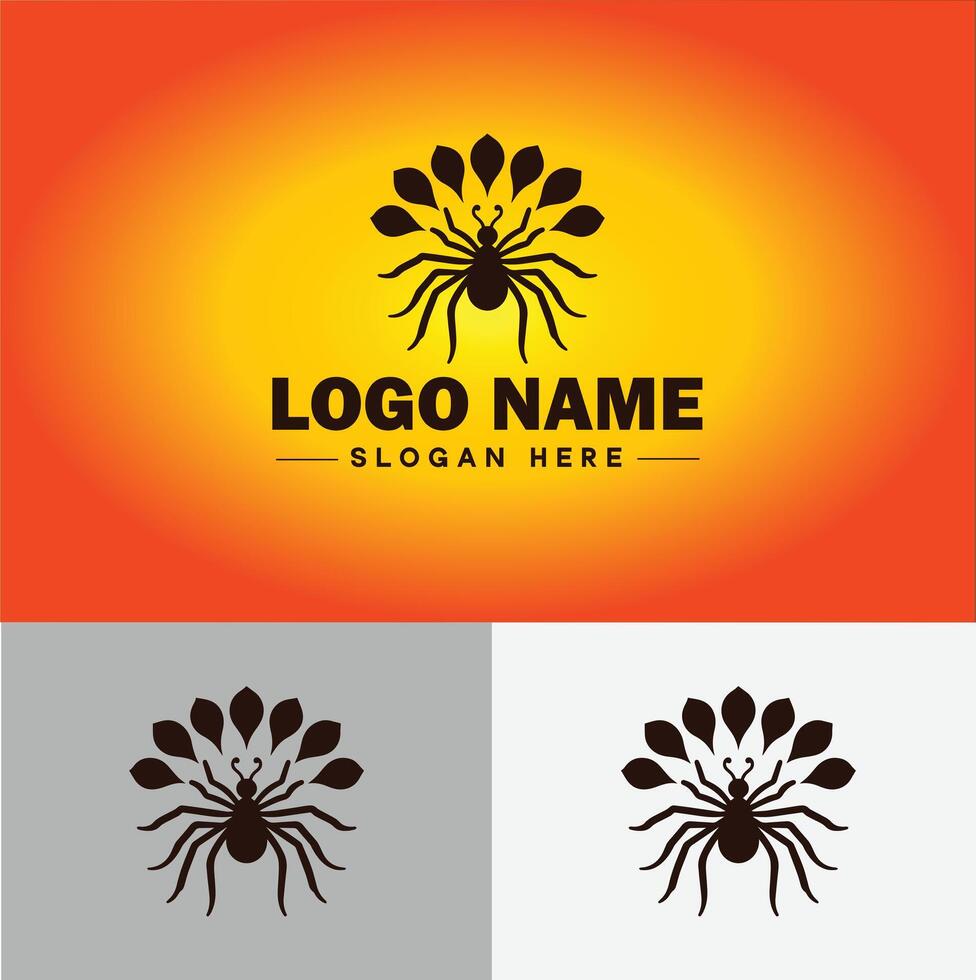 aranha logotipo vetor arte ícone gráficos para companhia marca o negócio ícone aranha logotipo modelo