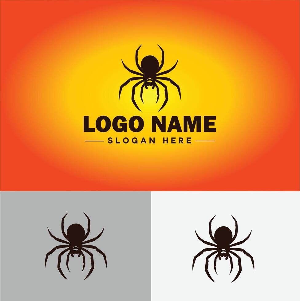 aranha logotipo vetor arte ícone gráficos para companhia marca o negócio ícone aranha logotipo modelo