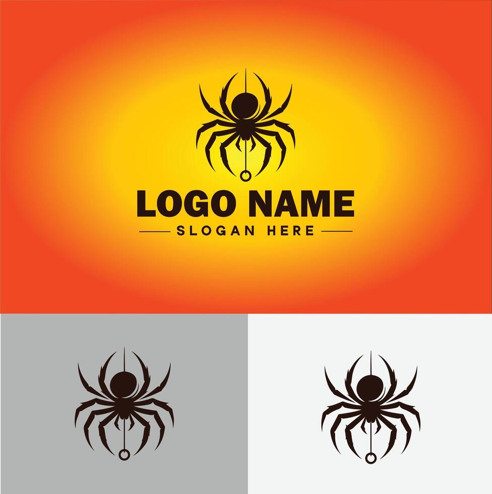 aranha logotipo vetor arte ícone gráficos para companhia marca o negócio ícone aranha logotipo modelo