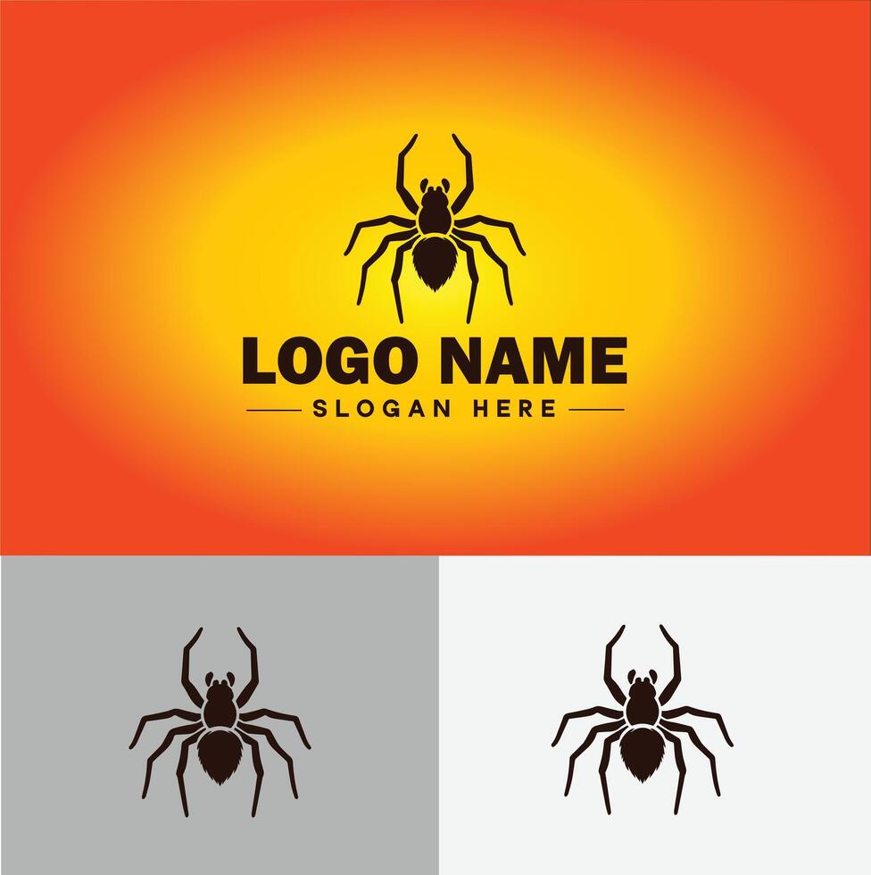 aranha logotipo vetor arte ícone gráficos para companhia marca o negócio ícone aranha logotipo modelo