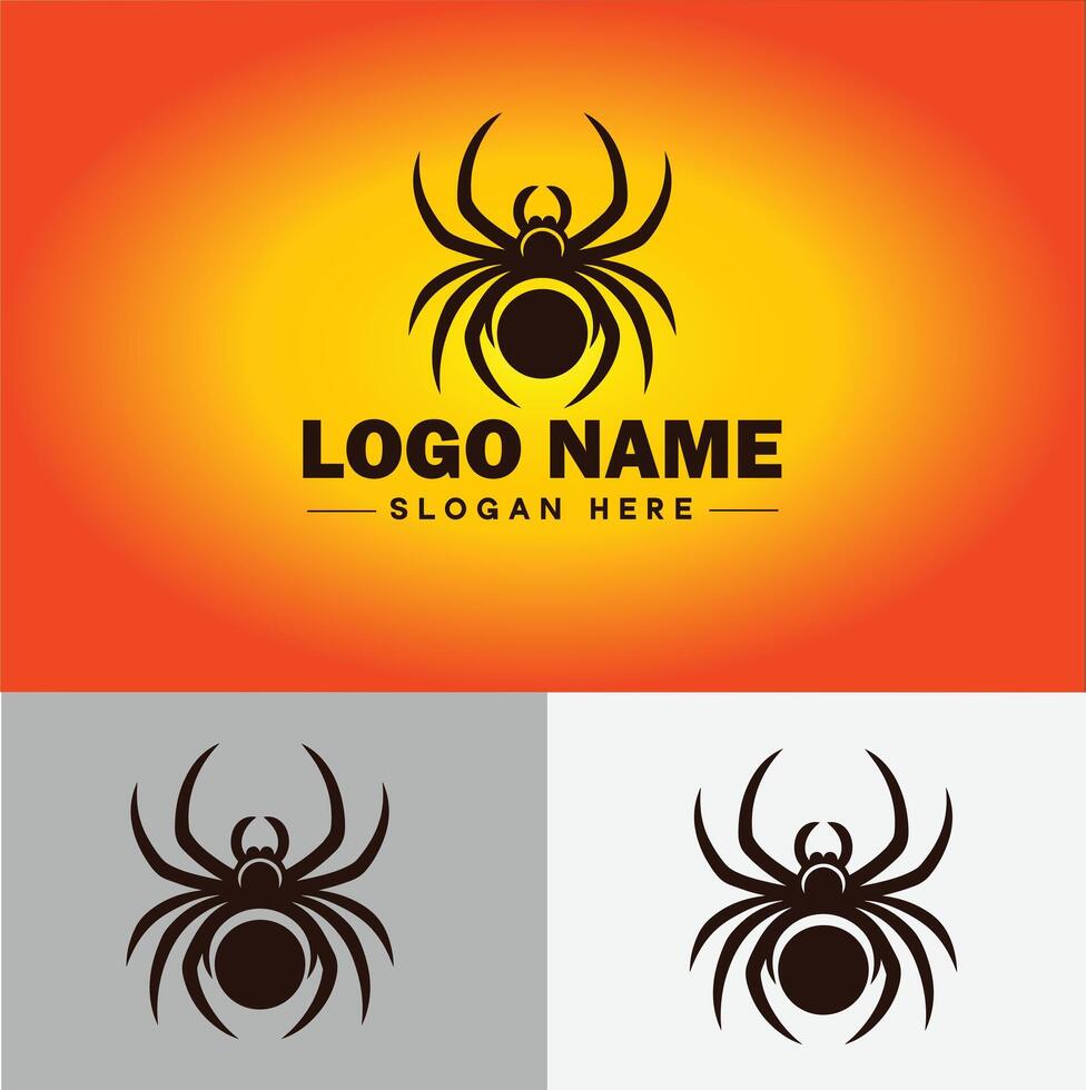 aranha logotipo vetor arte ícone gráficos para companhia marca o negócio ícone aranha logotipo modelo