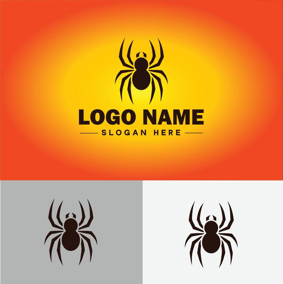 aranha logotipo vetor arte ícone gráficos para companhia marca o negócio ícone aranha logotipo modelo