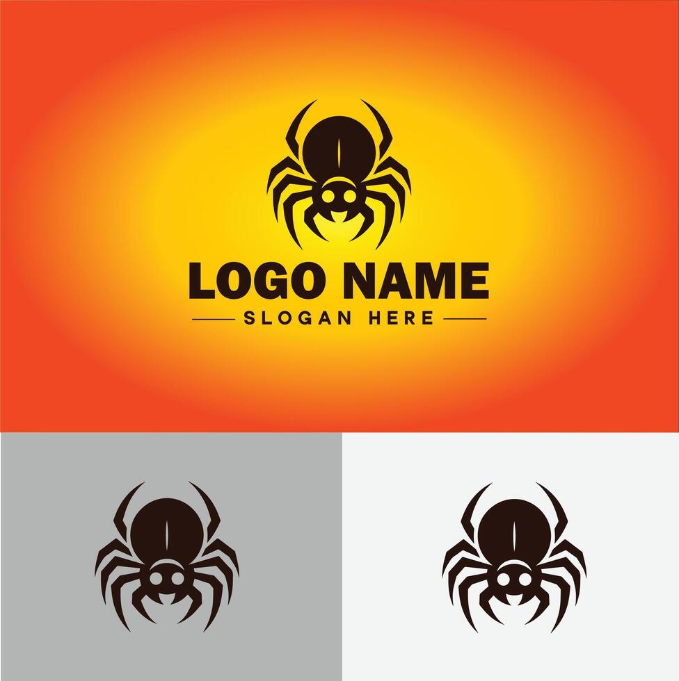 aranha logotipo vetor arte ícone gráficos para companhia marca o negócio ícone aranha logotipo modelo