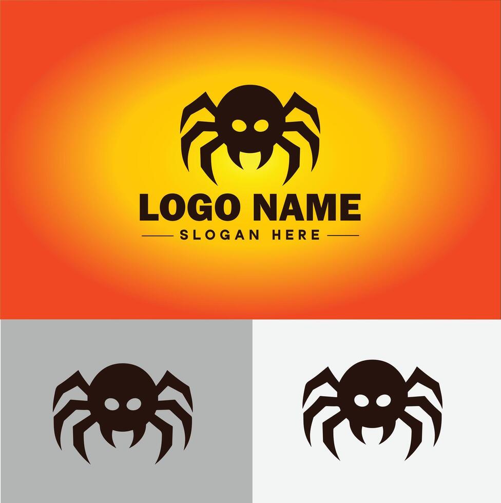 aranha logotipo vetor arte ícone gráficos para companhia marca o negócio ícone aranha logotipo modelo