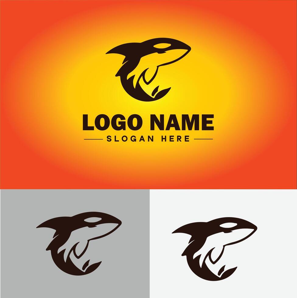 Tubarão logotipo vetor arte ícone gráficos para companhia marca o negócio ícone Tubarão logotipo modelo