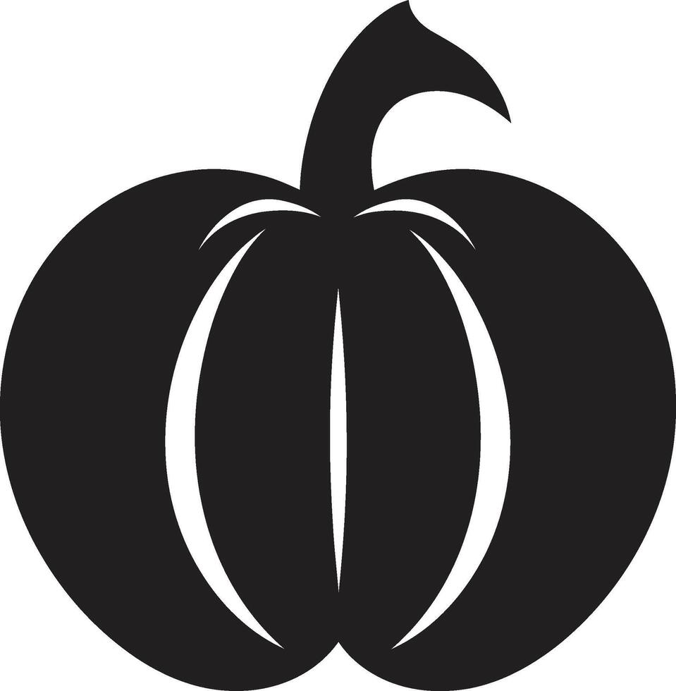 colheita brilho abóbora logotipo vetor ícone outono colheita abóbora logotipo Projeto