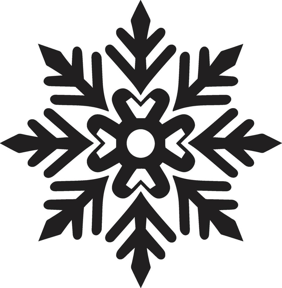 invernal brilhar revelado vetor logotipo Projeto flocos de neve aura desenrolado icônico emblema Projeto