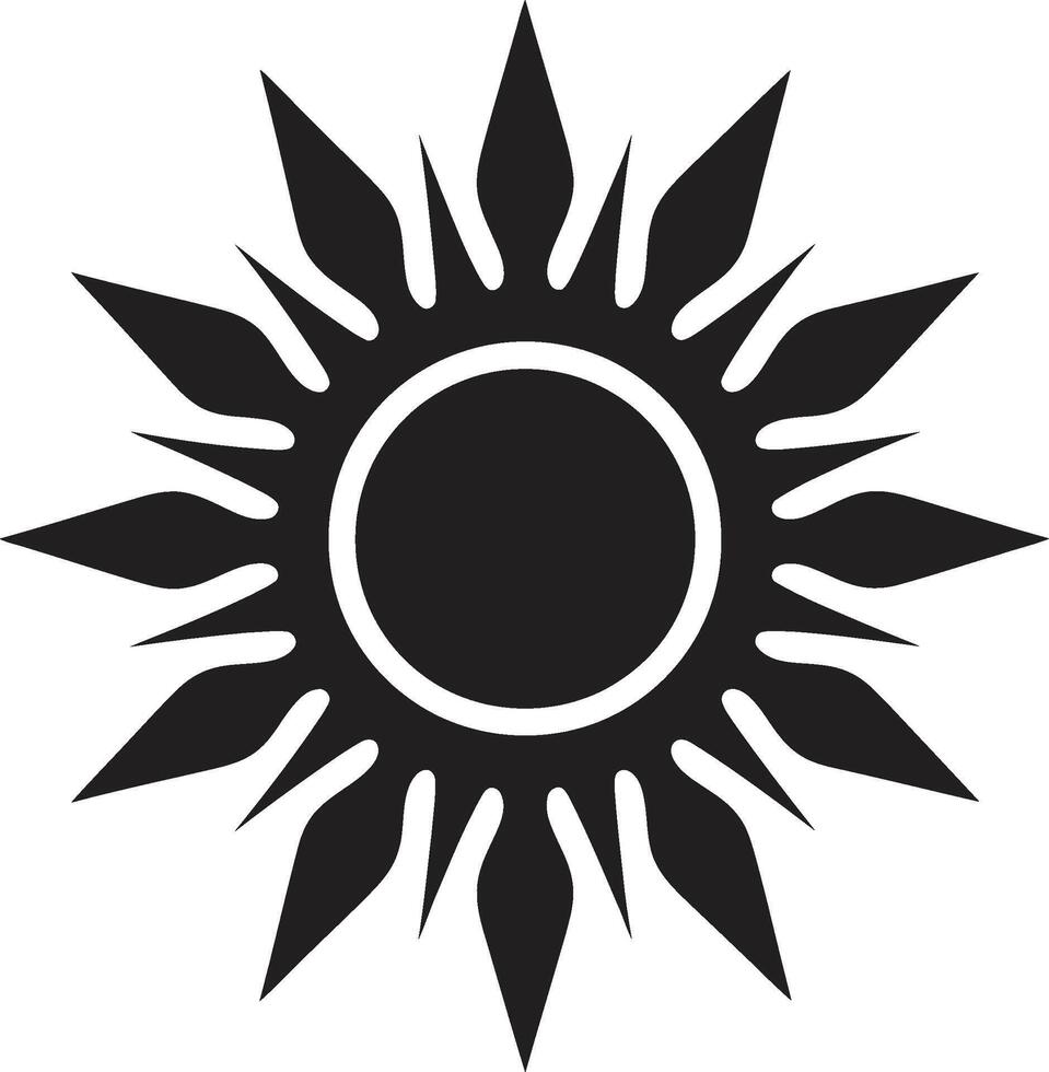 vívido vivacidade Sol ícone solar sinete Sol emblema Projeto vetor