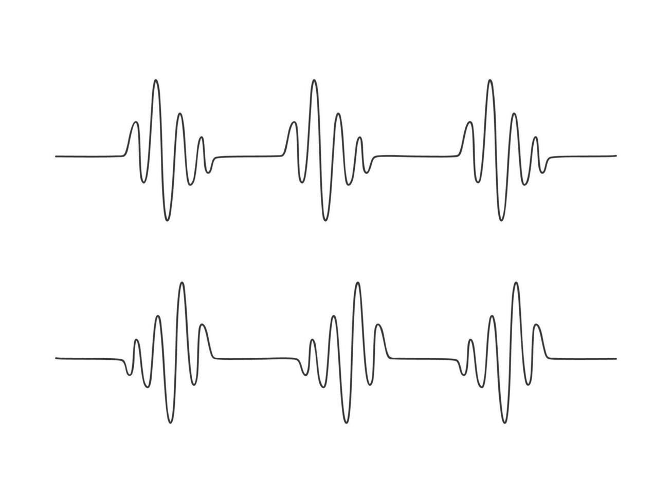 coração cardiograma contínuo 1 linha desenhando minimalismo Projeto isolado. vetor