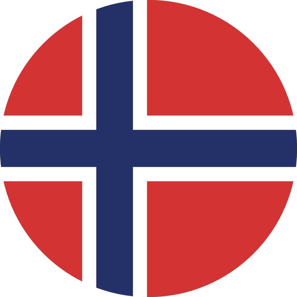 Noruega bandeira nacional emblema gráfico elemento ilustração vetor