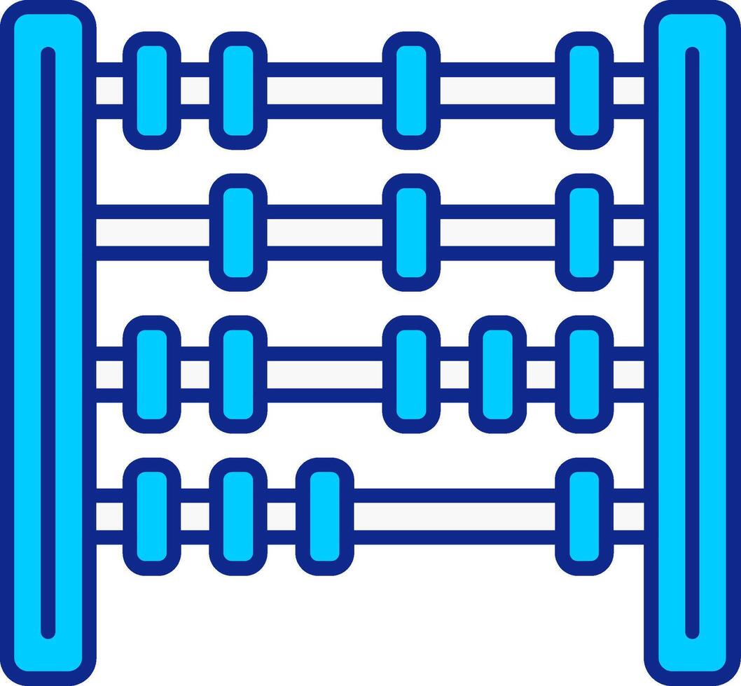 ábaco azul preenchidas ícone vetor