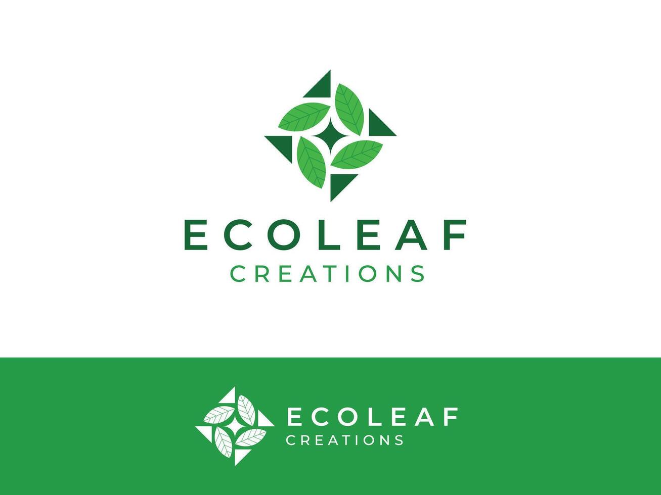 logotipo modelo para eco orgânico o negócio e companhia vetor